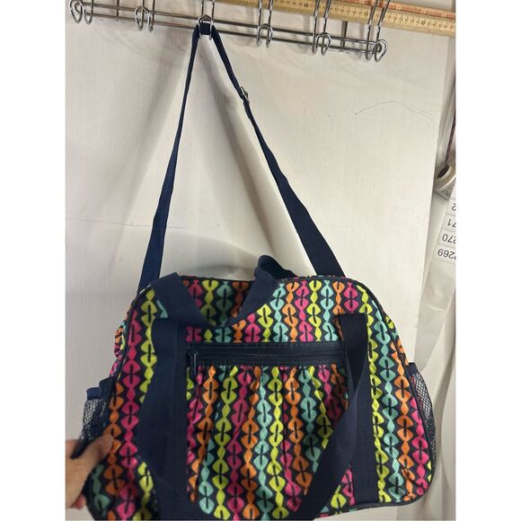 31 Thirty one travel bag carry on shoulder strap handles colors 18"x13" Navy & C - Picture 4 of 8